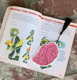 DIGITAL DOWNLOAD 4x4 and 5x7 Applique Brain Bookmark