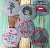 DIGITAL DOWNLOAD RHPS 6 Piece Coaster Set ITH