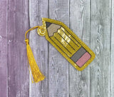 4x4 DIGITAL DOWNLOAD Pencil Bookmark