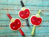 4x4 DIGITAL DOWNLOAD Applique Apple Cutie Planner Band