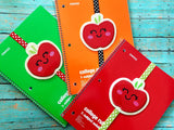4x4 DIGITAL DOWNLOAD Applique Apple Cutie Planner Band