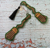 5x7 DIGITAL DOWNLOAD Broomstick Bookmark