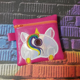 DIGITAL DOWNLOAD 5x5 ITH Unicorn Poo Zipper Bag Lined and Unlined
