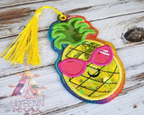 4x4 DIGITAL DOWNLOAD Applique Pineapple Bookmark