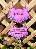 DIGITAL DOWNLOAD ITH 5x7 We Aren't Wearing Pants Door Hanger 2 Hoopings