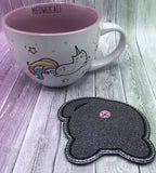 DIGITAL DOWNLOAD 4x4 Cat Booty Coaster Set 4 Versions