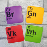 DIGITAL DOWNLOAD 4x4 Periodically Drunk Coaster Set