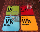 DIGITAL DOWNLOAD 4x4 Periodically Drunk Coaster Set