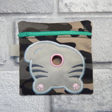 DIGITAL DOWNLOAD 5x5 ITH Kitty Poo Zipper Bag Lined and Unlined Poo Charm