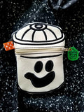DIGITAL DOWNLOAD Applique Boo Bucket Zipper Bag Set and Bonus With Charm 3 DESIGNS AND ALL 4 SIZES INCLUDED