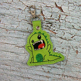 4x4 DIGITAL DOWNLOAD T Rex Dinosaur Snap Tab