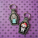 4x4 DIGITAL DOWNLOAD Applique Coffin Eyelet and Snap Tab Set