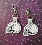 4x4 DIGITAL DOWNLOAD Anatomical Skull Snap Tab