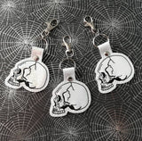 4x4 DIGITAL DOWNLOAD Anatomical Skull Snap Tab