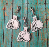 4x4 DIGITAL DOWNLOAD Anatomical Skull Snap Tab