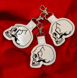 4x4 DIGITAL DOWNLOAD Anatomical Skull Snap Tab
