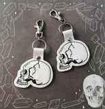 4x4 DIGITAL DOWNLOAD Anatomical Skull Snap Tab