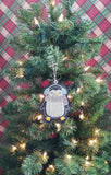 4x4 DIGITAL DOWNLOAD Sketchy Penguin Ornament Bookmark Hanger