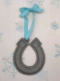 DIGITAL DOWNLOAD Snowflake Horseshoe Ornament