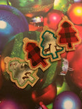 4x4 DIGITAL DOWNLOAD 2019 Applique Tree Set Eyelet Snap Tab Ornament
