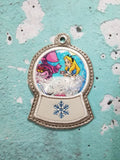 4x4 DIGITAL DOWNLOAD Applique Snow Globe Ornament
