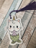 DIGITAL DOWNLOAD 4x4 Merkitty Mermaid Kitty Bookmark