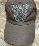 3x4 DIGITAL DOWNLOAD Sugar Skull Pibbles Embroidery Design 6 Sizes Included Pitbull