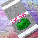 DIGITAL DOWNLOAD Free Hugs Girl Kitty Cactus Applique Peeker Design 2 Sizes