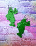 4x4 DIGITAL DOWNLOAD FU Pickle Bookmark Ornament