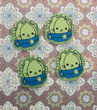 DIGITAL DOWNLOAD 4x4 5x7 Boy Kitty Cactus Feltie