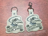 4x4 DIGITAL DOWNLOAD Plague Doctor Wash Your Hands Snap Tab Set 2 Versions Included