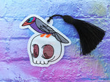 4x4 DIGITAL DOWNLOAD Raven Skull Bookmark