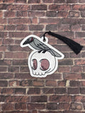 4x4 DIGITAL DOWNLOAD Raven Skull Bookmark
