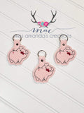 DIGITAL DOWNLOAD Piggy Bum Snap Tab