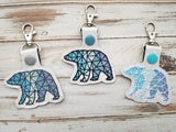DIGITAL DOWNLOAD Geometric Bear Snap Tab