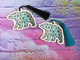 DIGITAL DOWNLOAD Geometric Bear Bookmark