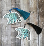 DIGITAL DOWNLOAD Geometric Bear Bookmark