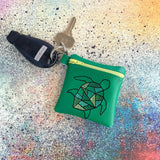 DIGITAL DOWNLOAD 4x4 Geometric Sea Turtle ITH Zippered Bag Lined and Unlined