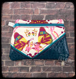 DIGITAL DOWNLOAD Check Yo Self Clutch Applique Zipper Bag Lined and Unlined
