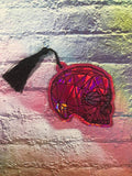 4x4 DIGITAL DOWNLOAD Geometric Skull Bookmark