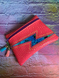 DIGITAL DOWNLOAD Thunderstruck Clutch Applique Zipper Bag Lined and Unlined