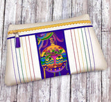 DIGITAL DOWNLOAD Parhelion Clutch Applique Zipper Bag Lined and Unlined