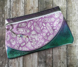 DIGITAL DOWNLOAD New Wave Clutch Applique Zipper Bag Lined and Unlined