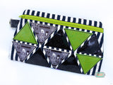 DIGITAL DOWNLOAD Triangulate Clutch Applique Zippered Bag Lined and Unlined