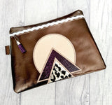 DIGITAL DOWNLOAD Morris Clutch Applique Zipper Bag Lined and Unlined