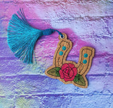 4x4 DIGITAL DOWNLOAD Horseshoe Tattoo Bookmark