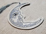 4x4 DIGITAL DOWNLOAD Crescent Moon Bookmark Ornament