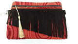 DIGITAL DOWNLOAD Vicky Fringe Clutch Applique Zipper Bag Lined and Unlined