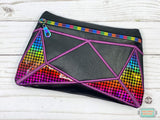 DIGITAL DOWNLOAD Shanna Clutch Applique Zipper Bag Lined and Unlined