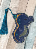 DIGITAL DOWNLOAD 4x4 Seahorse Bookmark